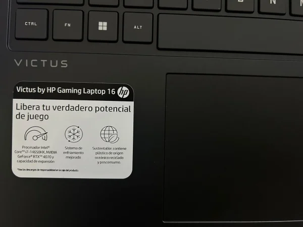 Notebook Hp Victus16 Intel I7 14th RTX4070 1TB NVMe 24gb DDR5 (Usado semi nuevo)