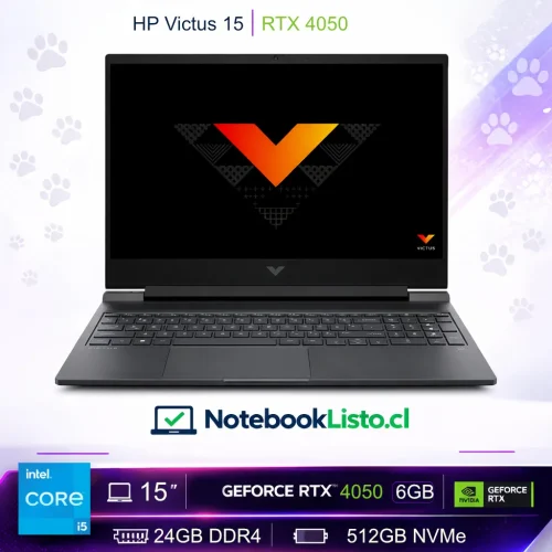 Hp Victus 15 I5 12a Gen Rtx 4050 24gb Ram Ssd 512gb (Nuevo con caja abierta)