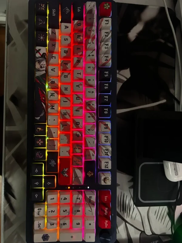 Teclado Gamer Redragon K686ak Eisa Rgb Pro Anime Blanco (nuevo caja abierta)