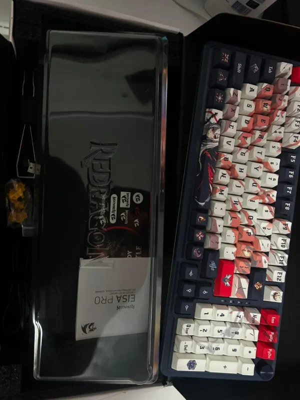 Teclado Gamer Redragon K686ak Eisa Rgb Pro Anime Blanco (nuevo caja abierta)