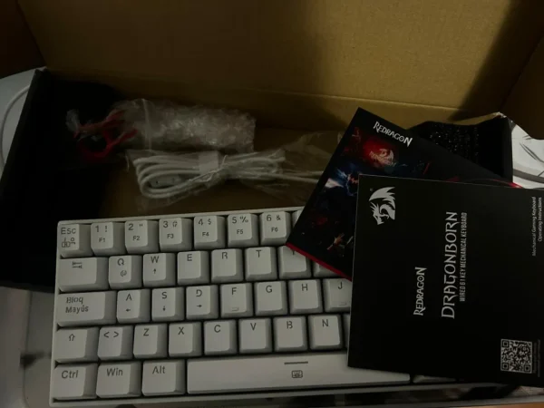 Teclado Gamer Redragon K619w Horus Blanco Español