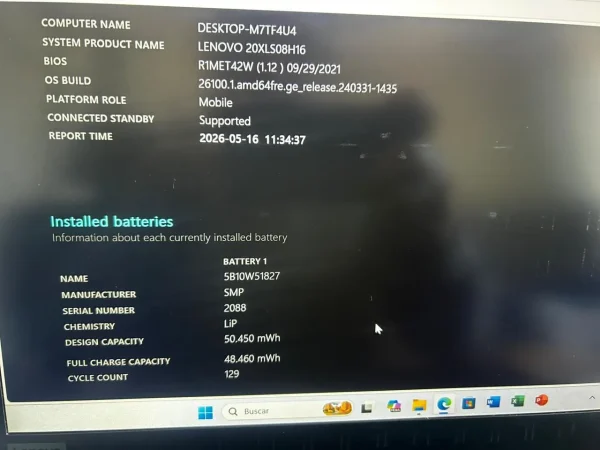 Lenovo Thinkpad T14 Gen 2 Ryzen 5 Pro 5650u 24gb 512gb Ssd (Usado)